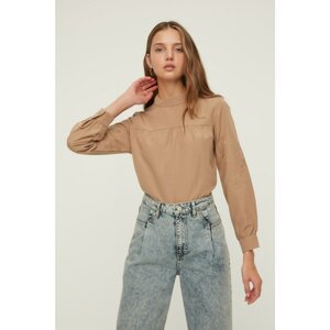 Trendyol Mink Stand Up Blouse