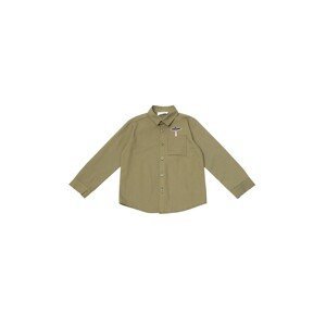 Trendyol Khaki Boy's Woven Shirt with Pockets Embroidered Embroidery
