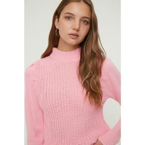 Trendyol Pink Balloon Sleeve Knitwear Sweater