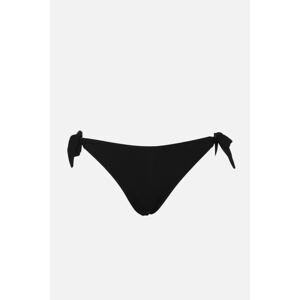 Trendyol Black Printed Low Waist Bikini Bottom