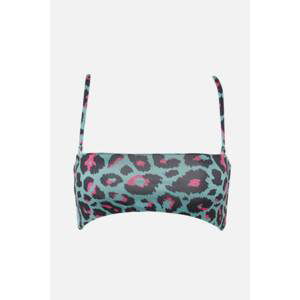 Trendyol Multicolored Print Detailed Bikini Top