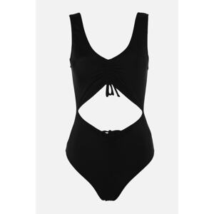 Trendyol Black Cut Out Detailed Swimsuit