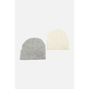 Trendyol Gray and Beige 2-pack Women's Beret