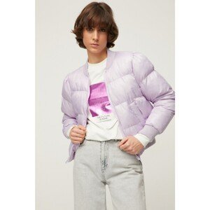 Trendyol Lilac Rib Collar Detailed Inflatable Coat