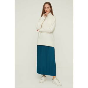 Trendyol Oil Waist Elastic Pleated Skirt