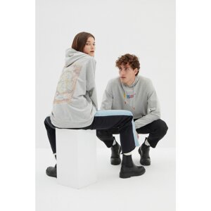 Trendyol Gray Unisex Sweatshirt