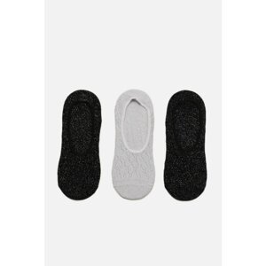 Trendyol 3-Pack Shimmer Detailed Ballet Socks