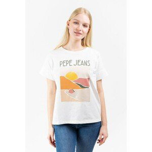 Pepe Jeans T-Shirt Poppy Pl504484 Cream - Women