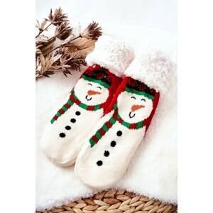 Long Socks Christmas Pattern Snowman Red