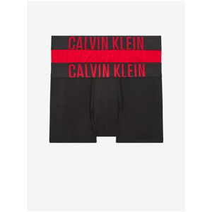 Set of two men's boxer shorts in red and black Calvin Klein - Men