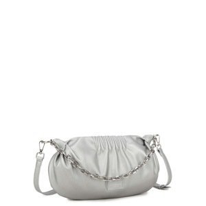 Silver handbag LUIGISANTO with handle