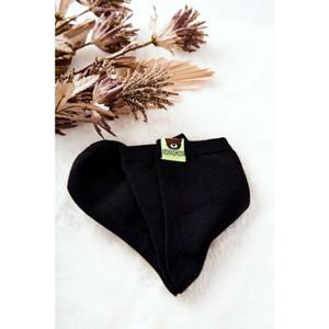 Kids' socks with teddy bear Black