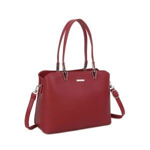 LUIGISANTO maroon handbag with decorative fittings