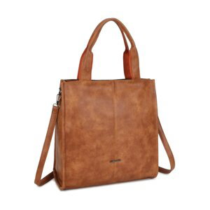 Brown LUIGISANTO eco-leather city bag
