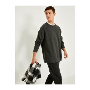 Koton Sweater - Gray - Relaxed fit