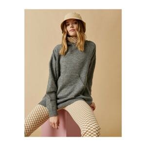 Koton Hooded Long Sleeve Pocket Sweater