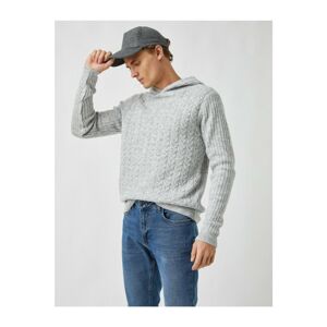 Koton Hooded Oversize Knitwear Sweater