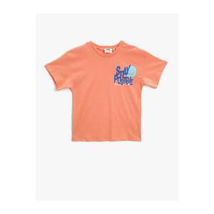 Koton Printed T-Shirt Crew Neck Cotton