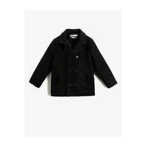 Koton Cachet Shirt Collar Coat Buttoned
