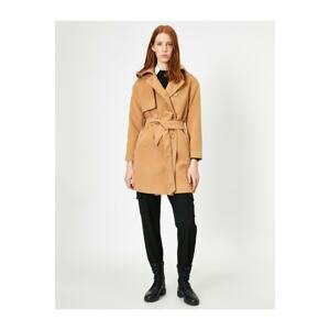 Koton Coat - Beige - Double-breasted