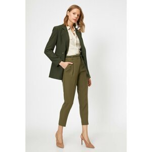 Koton Belt Detailed Pleated Trousers