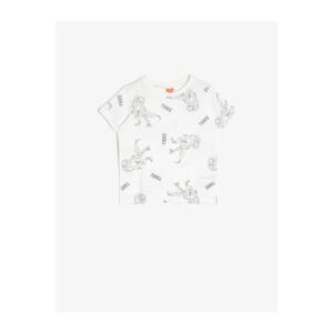 Koton Baby Boy White Patterned T-Shirt