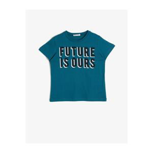 Koton Boy's Letter Printed T-Shirt