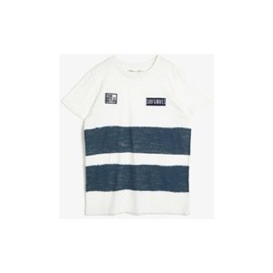 Koton Men's Ecru Striped T-shirt