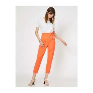 Koton Belt Detailed Carrot Trousers