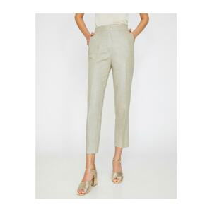 Koton Women's Shiny Trousers