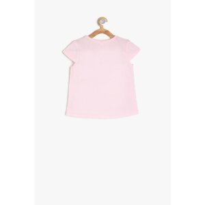Koton Pink Baby Girl Printed T-Shirt