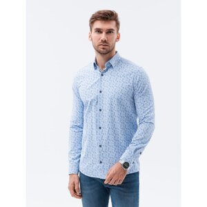 Ombre Clothing Men's elegant shirt with long sleeves K589