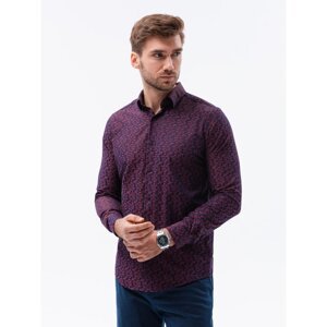 Ombre Clothing Men's elegant shirt with long sleeves K589