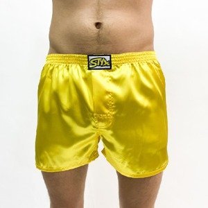 Men's shorts Styx classic rubber satin yellow (C1068)