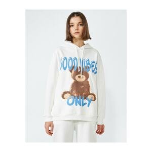 Koton Hoodie Printed Sweatshirt