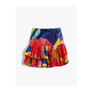 Koton Patterned Skirt Voluminous