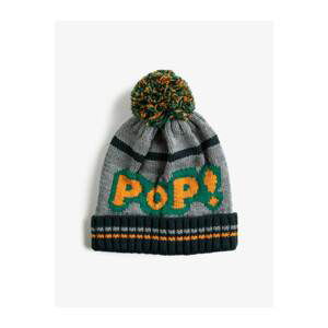 Koton Boy Gray Pompom Knitted Beanie