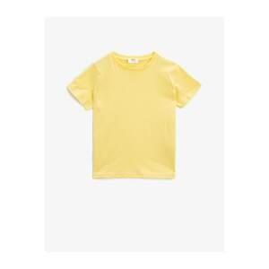Koton Boy Yellow Short Sleeve T-Shirt