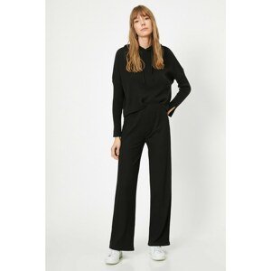 Koton Ribbed Straight Trousers