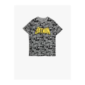 Koton Batman Licensed Printed Cotton Short Sleeve Crew Neck T-Shirt