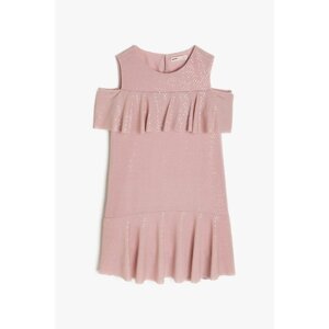 Koton Girl Pink Frill Detailed Dress