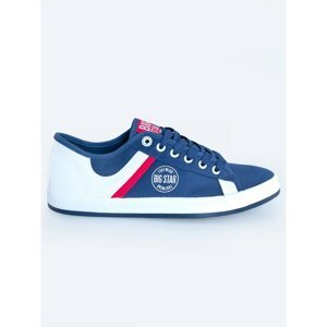 Big Star Man's Sneakers Shoes 207625 Blue Woven-403