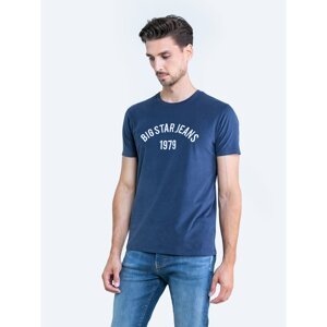 Big Star Man's T-shirt_ss T-shirt 150686 Blue Knitted-403