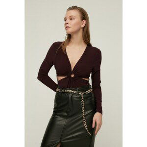 Trendyol Plum Collar Detailed Body