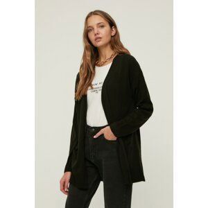 Trendyol Black Pocket Detailed Knitwear Cardigan