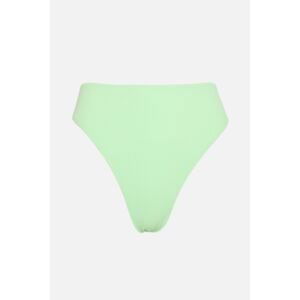 Trendyol Green Textured High Waist Bikini Bottom