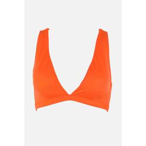 Trendyol Orange Triangle Bikini Top