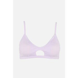 Trendyol Bikini Top - Purple - Plain