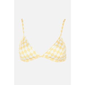 Trendyol Checkered Bikini Top