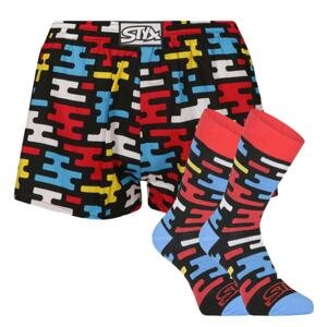 Men's shorts art sports rubber and socks Styx flat (BH1154)